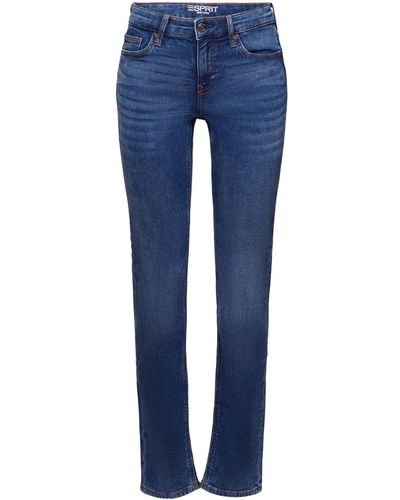 Esprit Slim Fit-jeans Met Stretch - Blauw