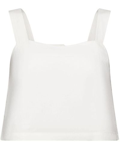 Esprit Cropped Camisole Top - Wit