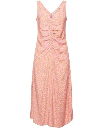 Esprit Mouwloze Midi-jurk Met Print All-over - Roze