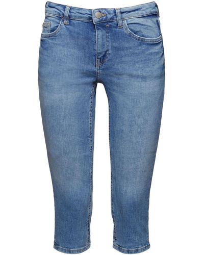Esprit Capri-jeans Van Organic Cotton - Blauw