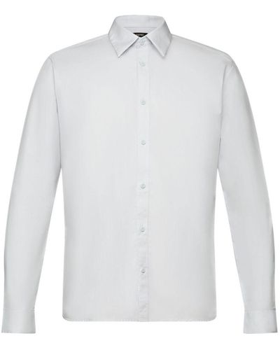 Esprit Slim Fit Katoenen Overhemd - Wit