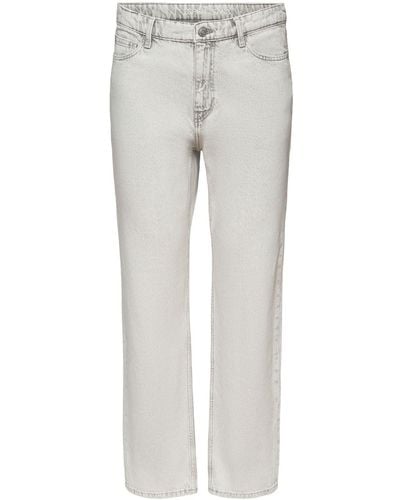 Esprit Casual Retro Jeans Met Middelhoge Taille - Grijs