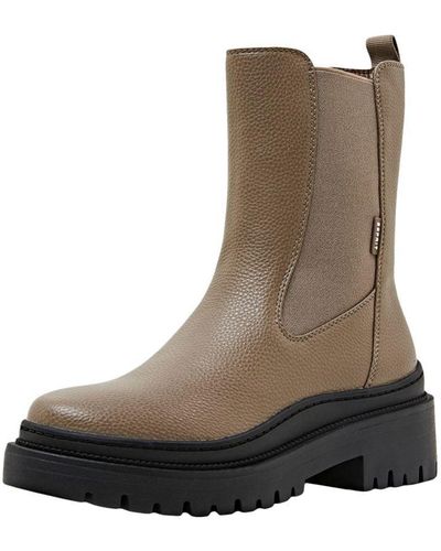 Esprit Épaisses bottines en similicuir - Multicolore