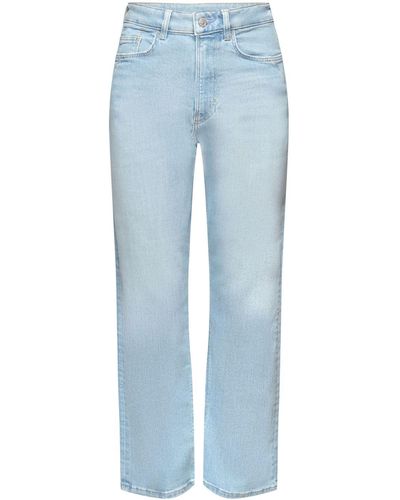 Esprit High-Rise-Jeans im Dad Fit - Blau