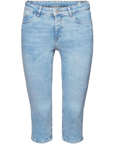 Esprit Capri-jeans Van Organic Cotton - Blauw