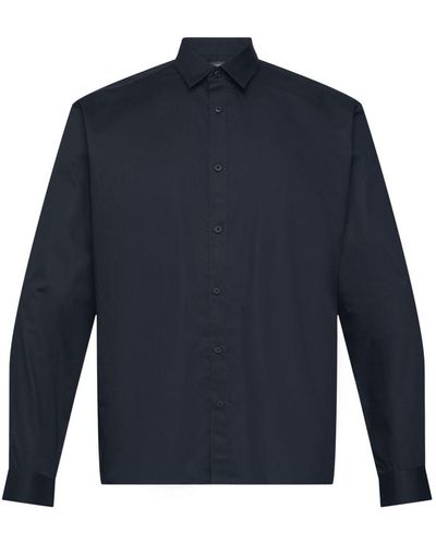Esprit Shirt Met Slim Fit - Blauw