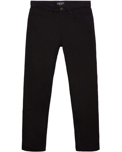 Esprit Slim Fit Jeans Met Middelhoge Taille - Zwart