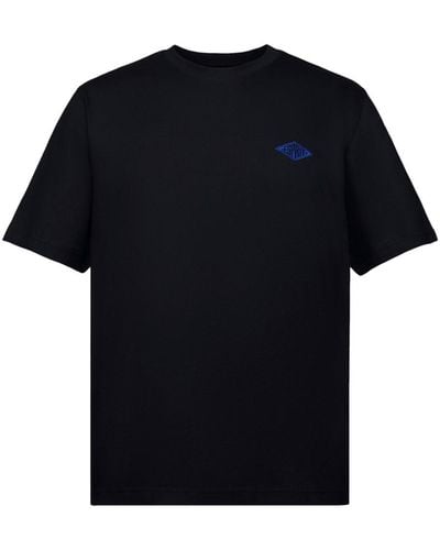 Esprit T-shirt à manches courtes et logo - Noir