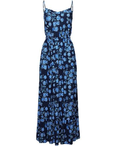 Esprit Maxi-jurk Met Motief - Blauw