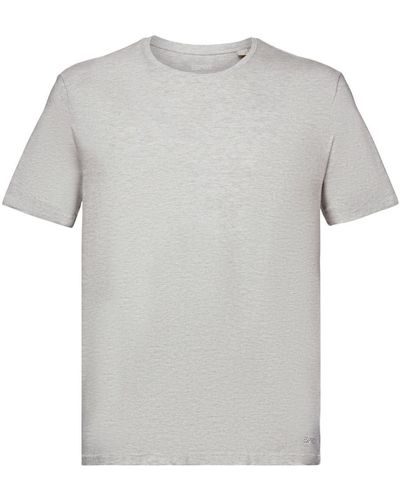 Esprit Jersey T-shirt Met Print Op De Achterkant - Grijs