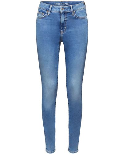 Esprit Skinny Jeans mit hohem Bund - Blau
