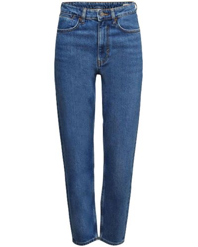 Esprit High-waist-Jeans - Blau