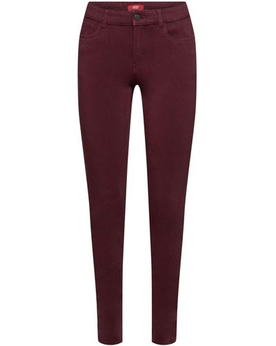 Esprit Pantalon stretch - Rouge