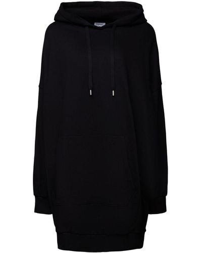 Esprit Minikleid Oversized Sweat-Kleid mit Kapuze - Schwarz