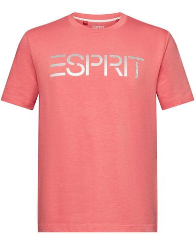 Esprit T-Shirt mit Logoprint - Pink