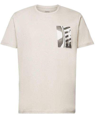 Esprit Rundhals-T-Shirt - Weiß