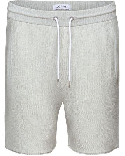Esprit Shorts aus Baumwollstrick - Grau