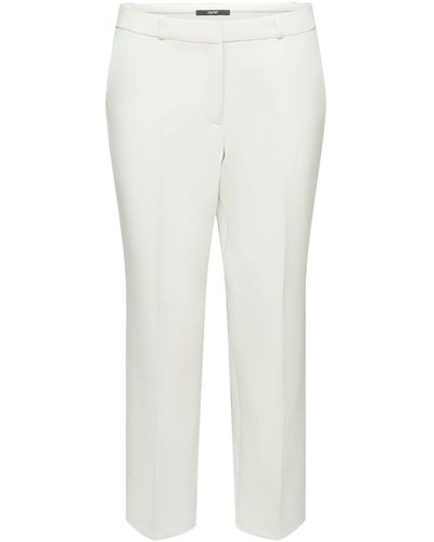 Esprit Cropped Business Pantalon - Wit