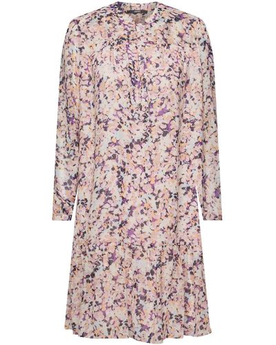 Esprit Chiffon Mini-jurk Met Motief - Meerkleurig
