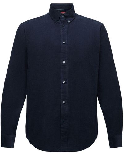 Esprit Overhemd Van Corduroy - Blauw