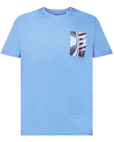 Esprit T-shirt à encolure ronde - Bleu