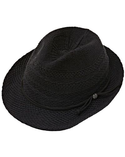 Esprit Fedora-Hut aus Strick - Schwarz