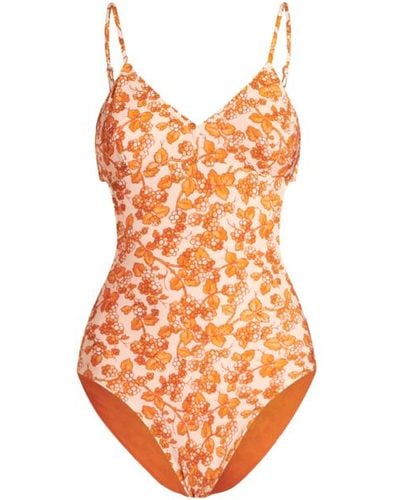 Etro Printed One-piece Swimsuit - Orange
