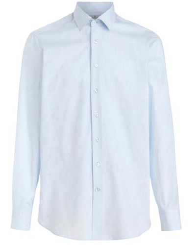 Etro Paisley Jacquard Shirt - Blue