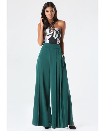 Green Bebe Pants, Slacks and Chinos for Women | Lyst