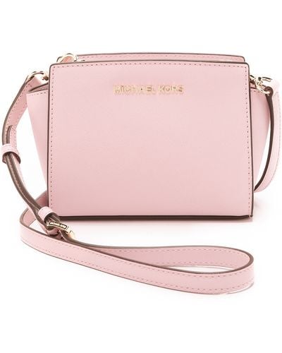 MICHAEL Michael Kors Selma Mini Messenger Bag - Blossom - Pink