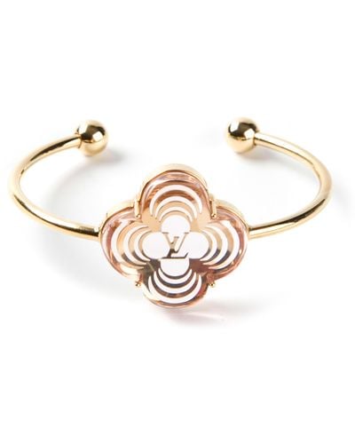 Louis Vuitton Flower Charm Bracelet - Metallic
