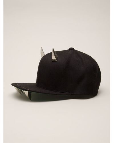 Adeen Horned Hat - Black