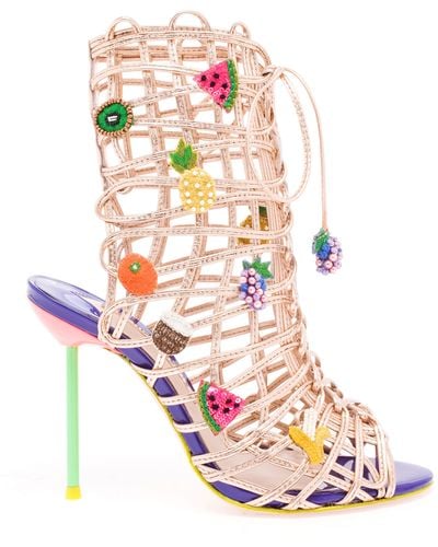 Sophia Webster Delphine Fruit Boot Sandals - Multicolour