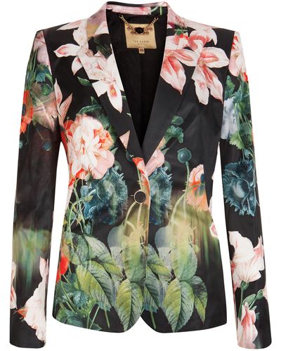 Ted Baker Ohiyo Opulent Bloom Suit Jacket - Black