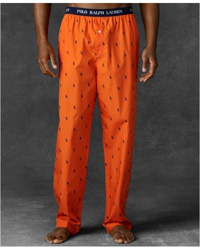 Ralph Lauren Polo Mens Polo Player Pants - Orange