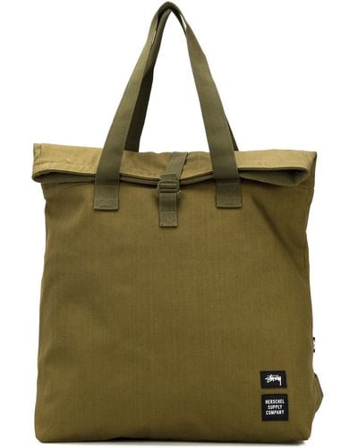 Stussy Canvas Tote Bag - Green