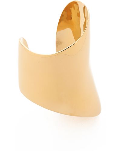 Maiyet Large Asymmetrical Cuff - Gold - Metallic