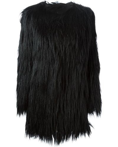 Unreal Fur Faux Gorilla Fur Jacket - Black