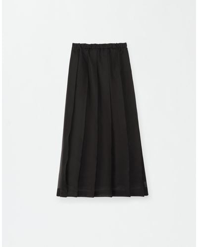 Fabiana Filippi Organza Pleated Skirt - Black