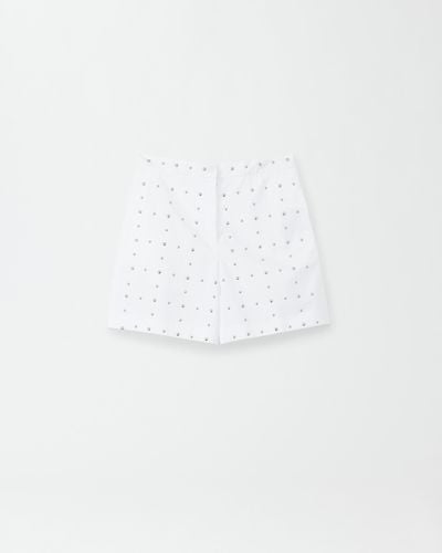 Fabiana Filippi Compact Poplin Shorts - White