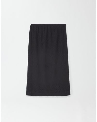 Fabiana Filippi Stretch Lace Pencil Skirt - Black