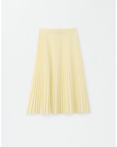 Fabiana Filippi Pleated Knit Skirt - Yellow