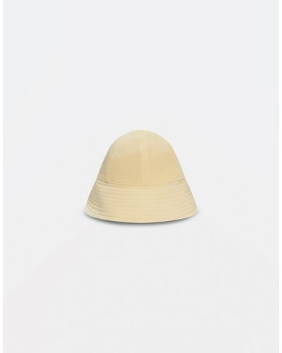 Fabiana Filippi Wrinkled Nylon Bucket Hat - White