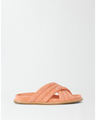 Fabiana Filippi Padded Suede Quilted Sandal - Pink