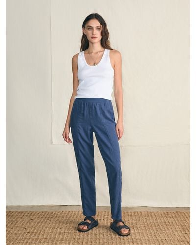 Faherty Arlie Trousers - Blue