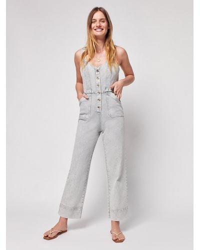 Faherty Gia Jumpsuit - Grey