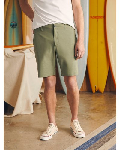 Faherty All Day Shorts (9" Inseam) - Green