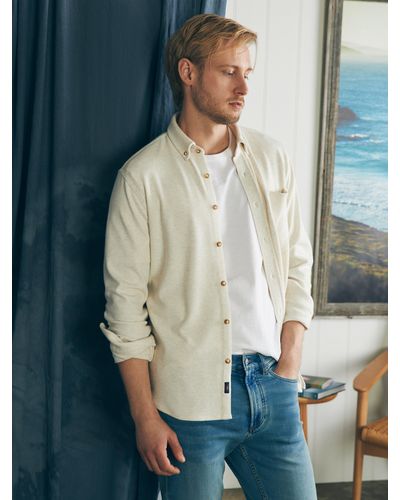 Faherty Legendtm Sweater Shirt (single Pocket) - White
