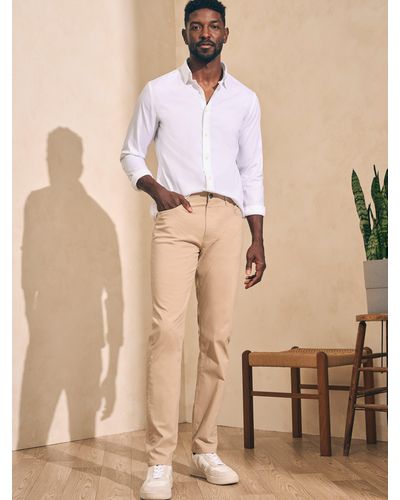 Faherty Movementtm 5-pocket Trousers (32" Inseam) - Natural