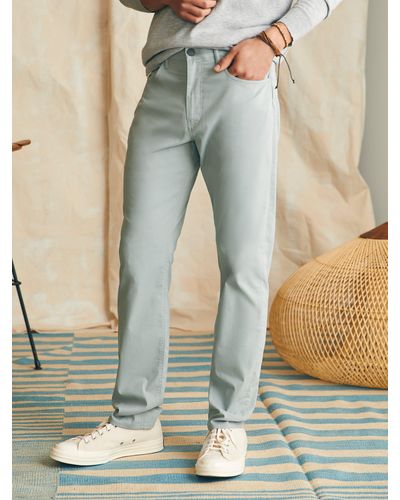 Faherty Movementtm 5-pocket Trousers (32" Inseam) - Blue